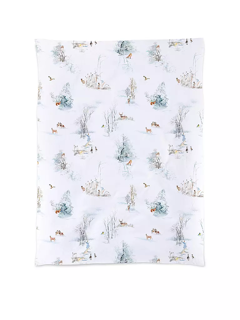 CHRISTIAN FISCHBACHER | Copripiumino in raso FINJA 140x200cm Bianco | Bianco
