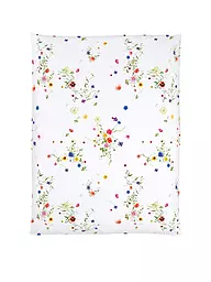 CHRISTIAN FISCHBACHER | Copripiumino in raso FLEURS VOLANTES 140x200cm Fiori di campo | Bianco