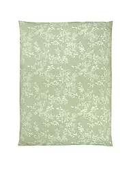 CHRISTIAN FISCHBACHER | Copripiumino in raso LEAVES VERSO 140x200cm Grigio | Verde chiaro