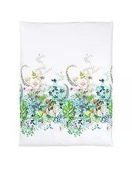 CHRISTIAN FISCHBACHER | Copripiumino in raso SPRING BREEZE 140x200cm Bianco/Fiori | Bianco