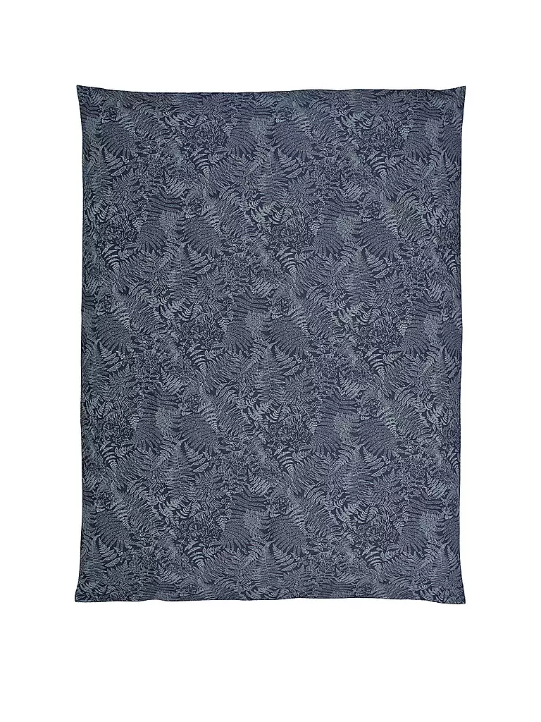 CHRISTIAN FISCHBACHER | Copripiumino jacquard FARN 140x200cm Blu Nebbia | Blu scuro