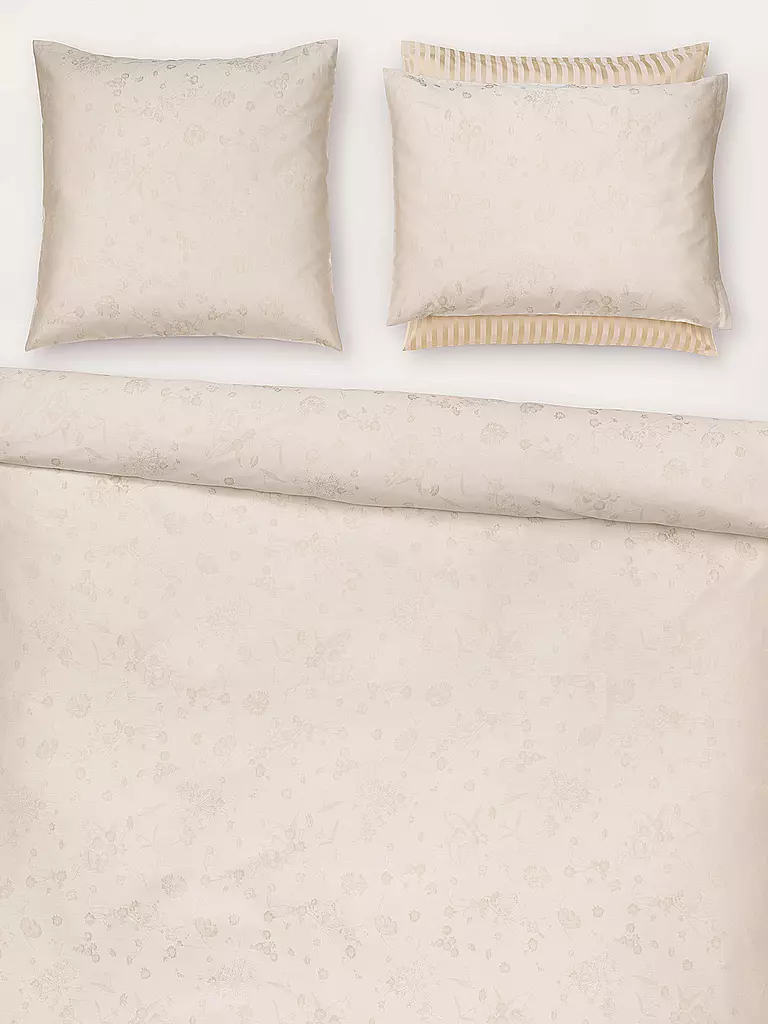 CHRISTIAN FISCHBACHER | Copripiumino jacquard FIORI PASTELLO 140x200cm Avorio | Beige