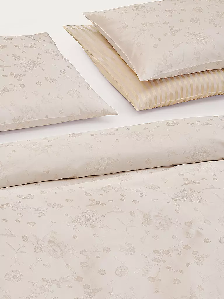CHRISTIAN FISCHBACHER | Copripiumino jacquard FIORI PASTELLO 140x200cm Avorio | 