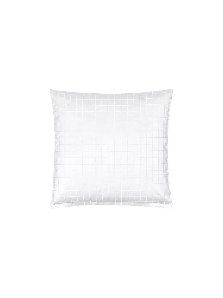 CHRISTIAN FISCHBACHER | Federa per cuscino in raso 70x90cm TIMES SQUARE Bianco | Bianco