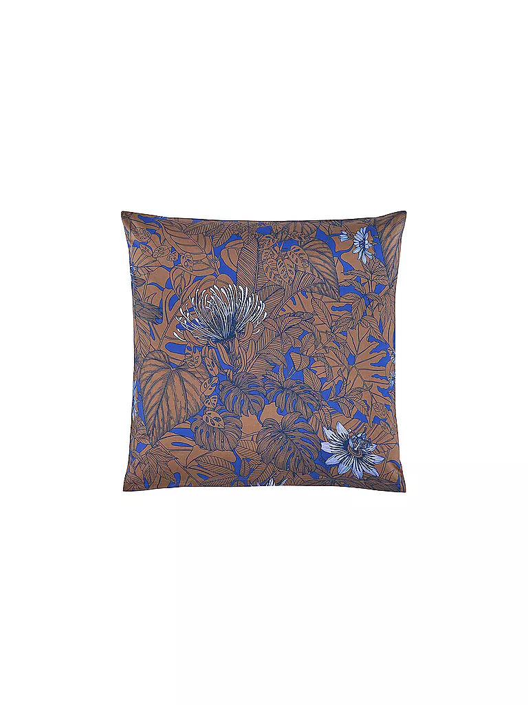 CHRISTIAN FISCHBACHER | Federa per cuscino in raso GOLDEN GARTEN 70x90cm rame/blu | Rame