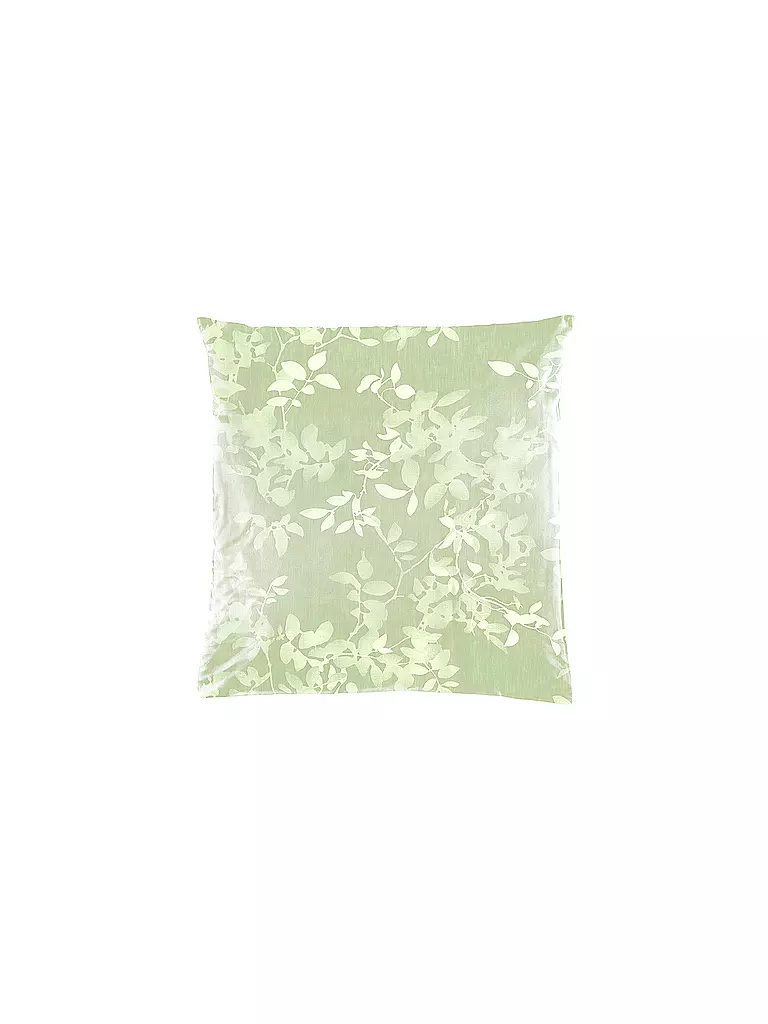 CHRISTIAN FISCHBACHER | Federa per cuscino in raso LEAVES VERSO 70x90cm verde | Verde chiaro