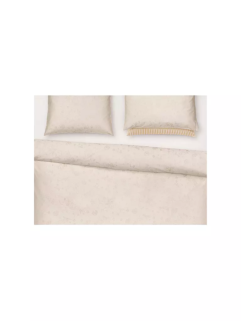 CHRISTIAN FISCHBACHER | Federa per cuscino jacquard FIORI PASTELLO 70x90cm Avorio | 