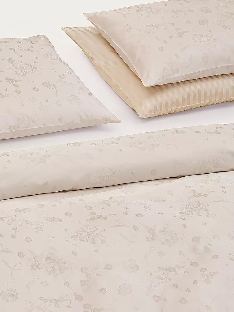 CHRISTIAN FISCHBACHER | Federa per cuscino jacquard FIORI PASTELLO 70x90cm Avorio | 