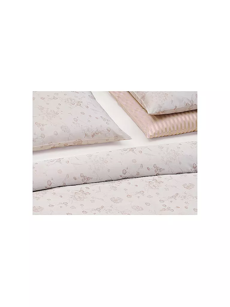 CHRISTIAN FISCHBACHER | Federa per cuscino jacquard FIORI PASTELLO 70x90cm Rosa conchiglia | 