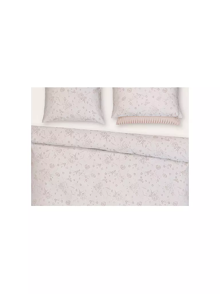 CHRISTIAN FISCHBACHER | Federa per cuscino jacquard FIORI PASTELLO 70x90cm Rosa conchiglia | 