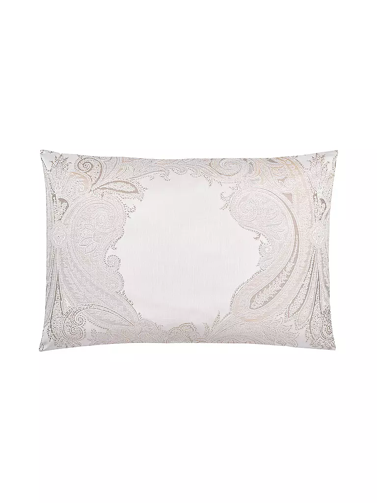CHRISTIAN FISCHBACHER | Jacquard Kissenbezug GRACE 70x90cm Silbergrau | Grigio chiaro