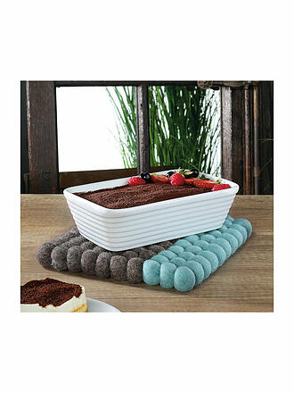 CILIO | Sottopentola LANA DUE Lana Marrone-Turchese