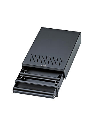 CILIO | Cassetto battifondi BARISTA Acciaio inox Nero