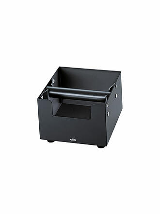CILIO | Cassetto battifiltro per espresso 16x16 cm BARISTA acciaio inox nero