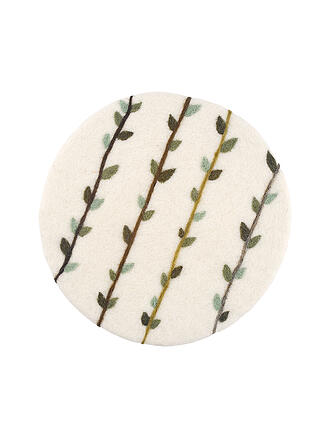 CILIO | Sottopentola LANA EDERA rotondo Bianco / Grigio