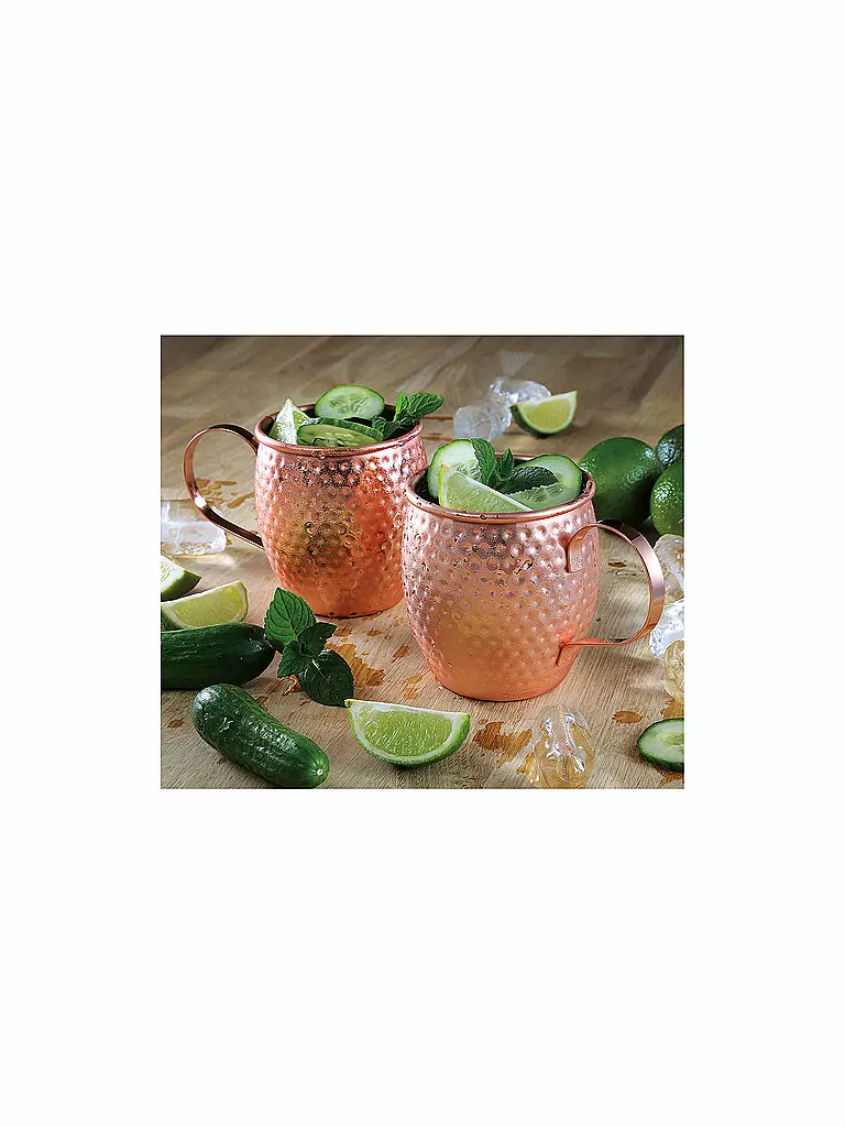 CILIO | Becher MOSCOW MULE martellato 500ml | Rame