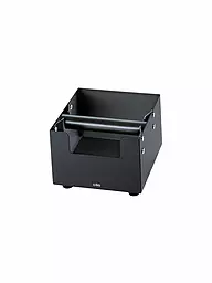CILIO | Cassetto battifiltro per espresso 16x16 cm BARISTA acciaio inox nero | Nero