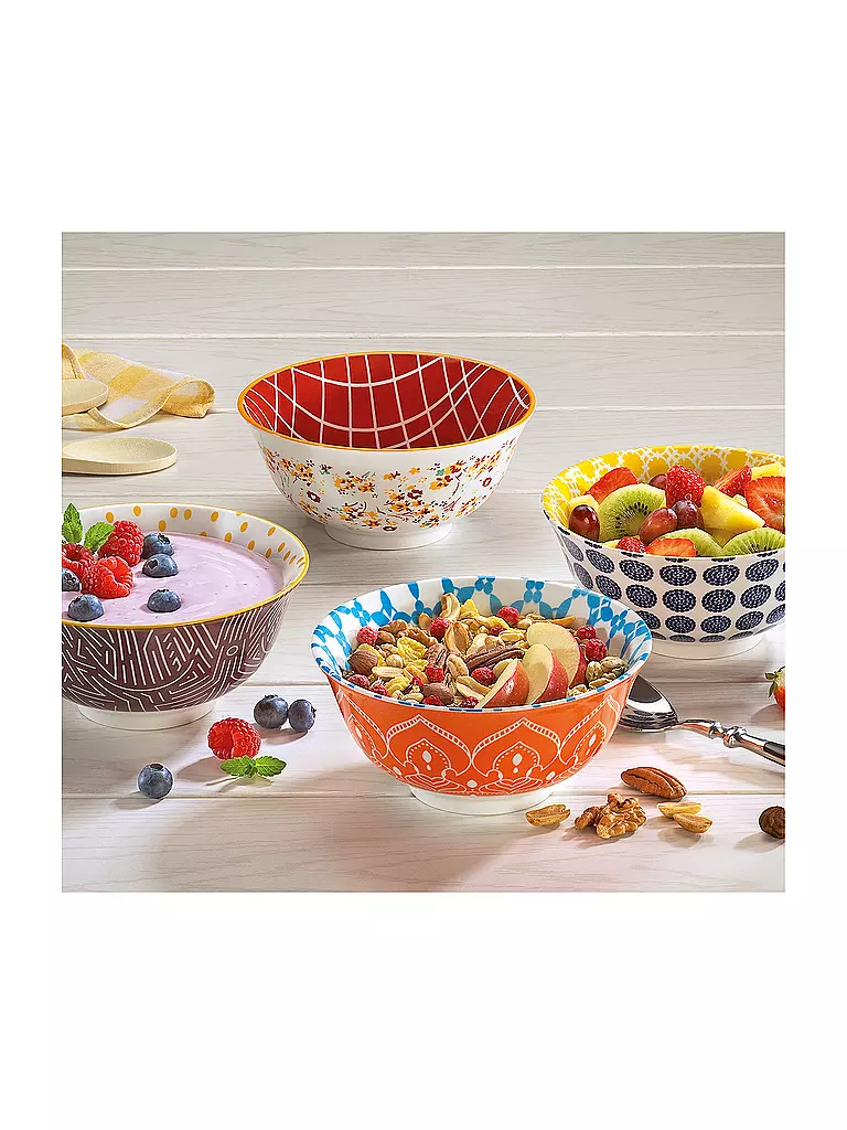CILIO | Coppetta da dessert - Ciotola AMICI 15,5 cm Fiori | Multicolore
