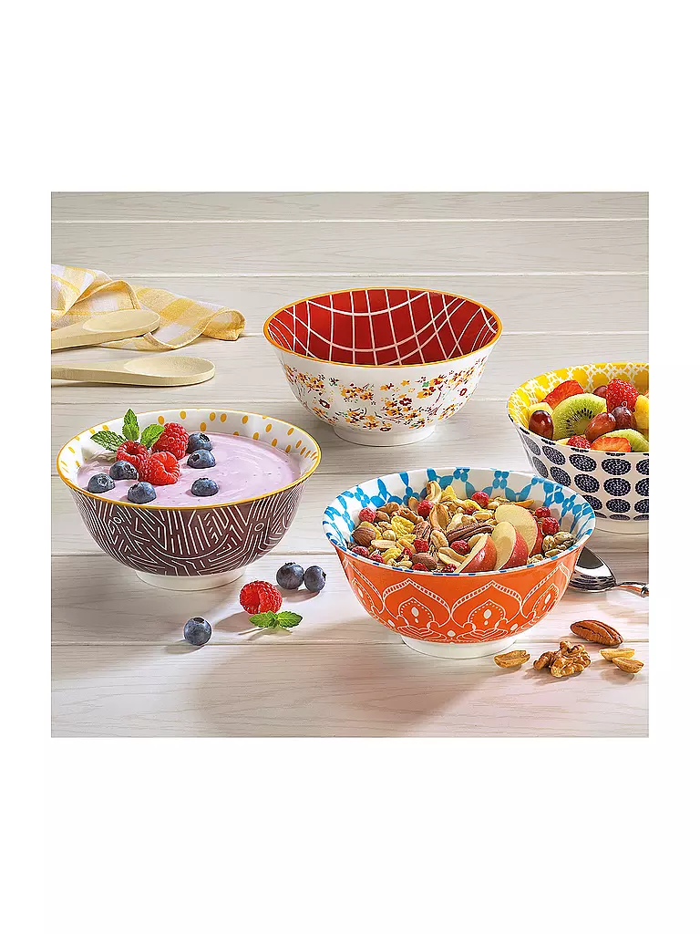 CILIO | Dessertschale - Bowl AMICI 15,5cm Linien | Multicolore