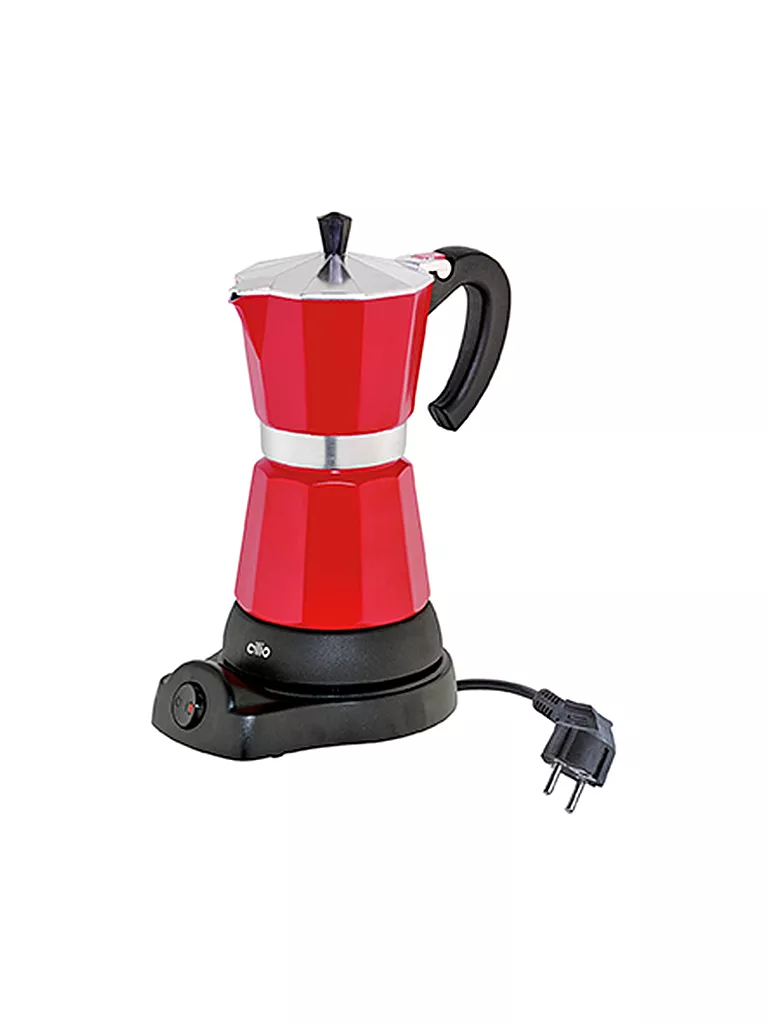 CILIO | Espressokocher "Classico" elettrico rosso (6 tazze) | Rosso