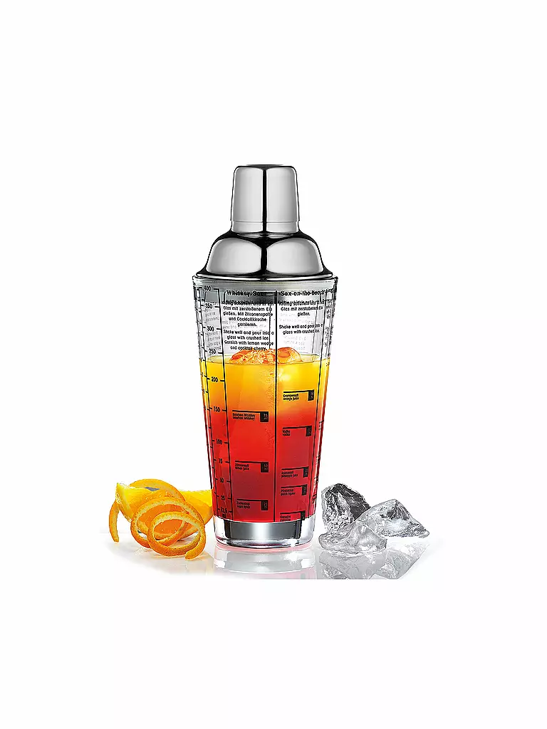CILIO | Set da bar per cocktail COSMOPOLITAN, 5 pezzi | Argento