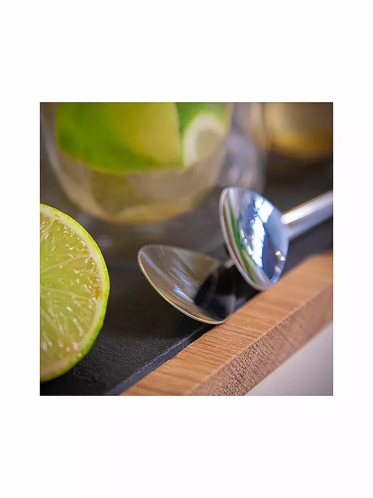 CILIO | Set di 6 cucchiaini da cocktail con cannuccia | 