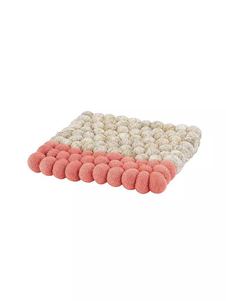 CILIO | Sottopentola LANA DUE Lana Beige-Corallo | Corallo