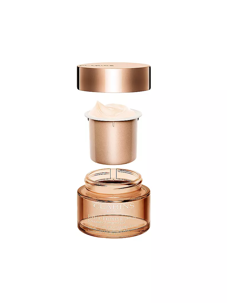 CLARINS | Crema Viso - Extra-Firming Jour SPF 15 [COLLAGEN]³ TECHNOLOGY Toutes Peaux Ricarica 50ml | Senza colore