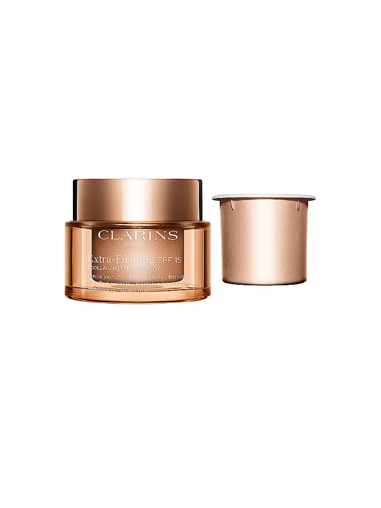 CLARINS | Crema Viso - Extra-Firming Jour SPF 15 [COLLAGEN]³ TECHNOLOGY Toutes Peaux Ricarica 50ml | Senza colore