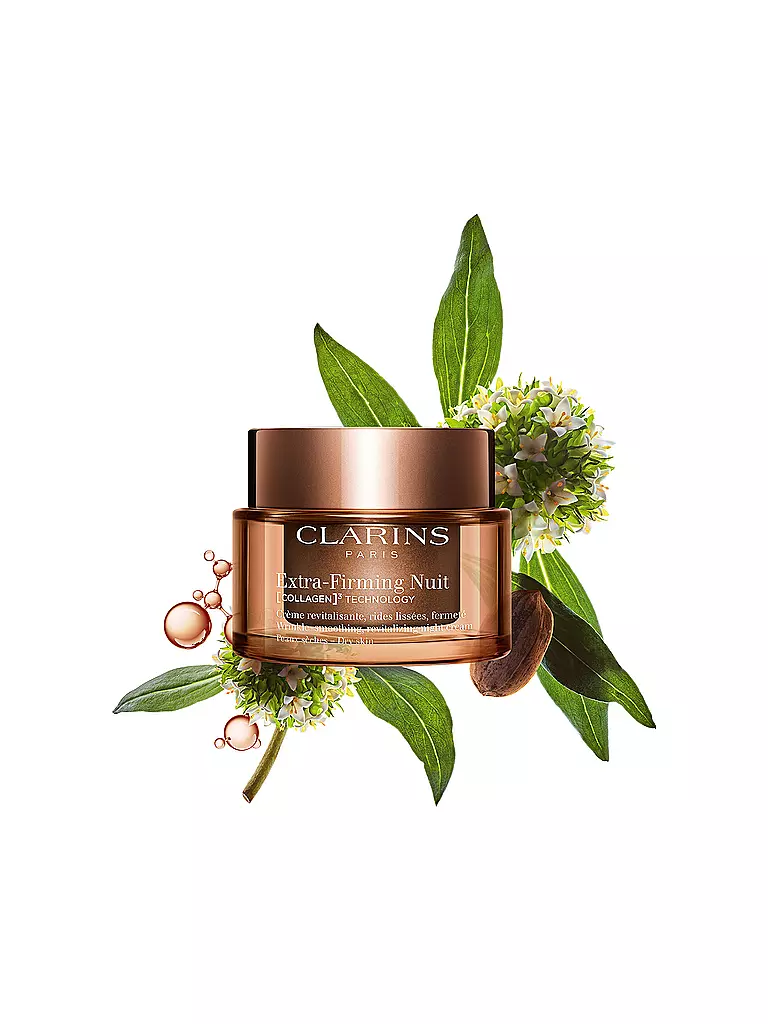 CLARINS | Crema viso - Extra-Firming Nuit [COLLAGEN]³ TECHNOLOGY Crème Peaux sèches ricaricabile 50ml | Senza colore