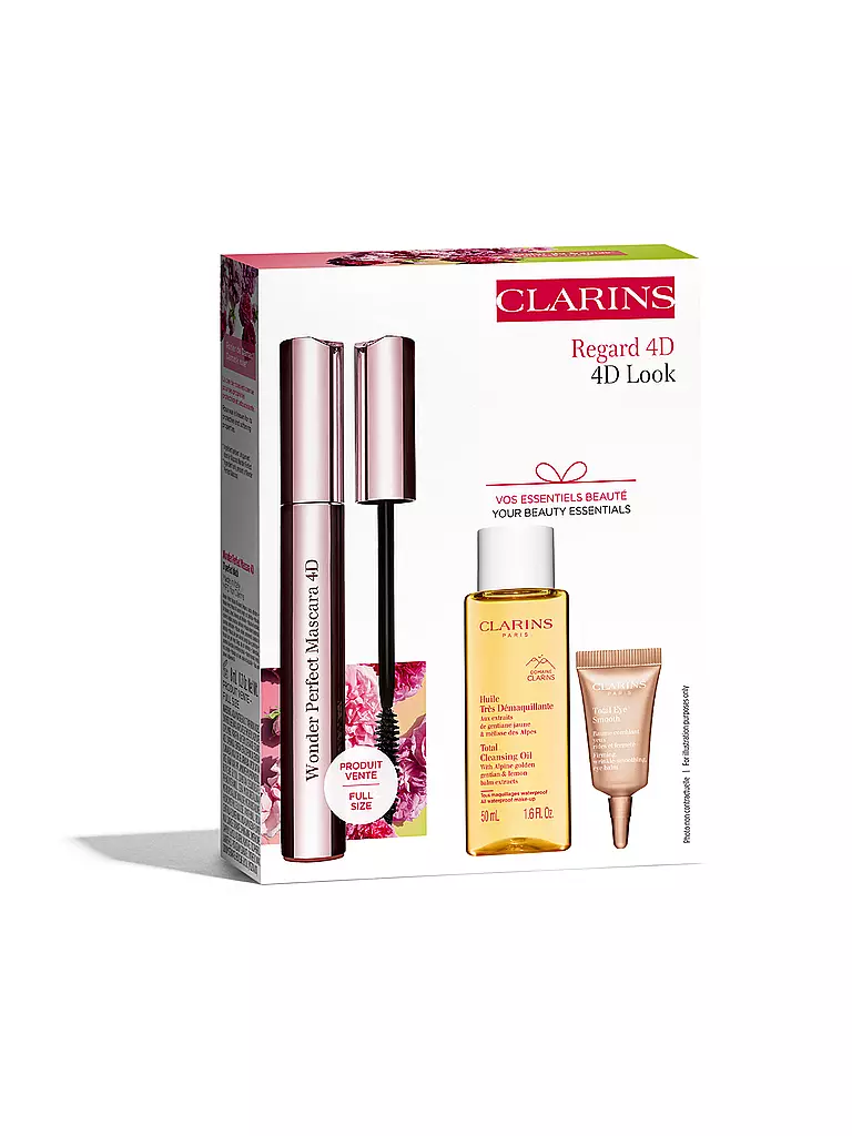CLARINS | Geschenkset - Wonder Perfect 4D Mascara Set 50ml / 8ml / 3ml / 0,9ml | Senza colore