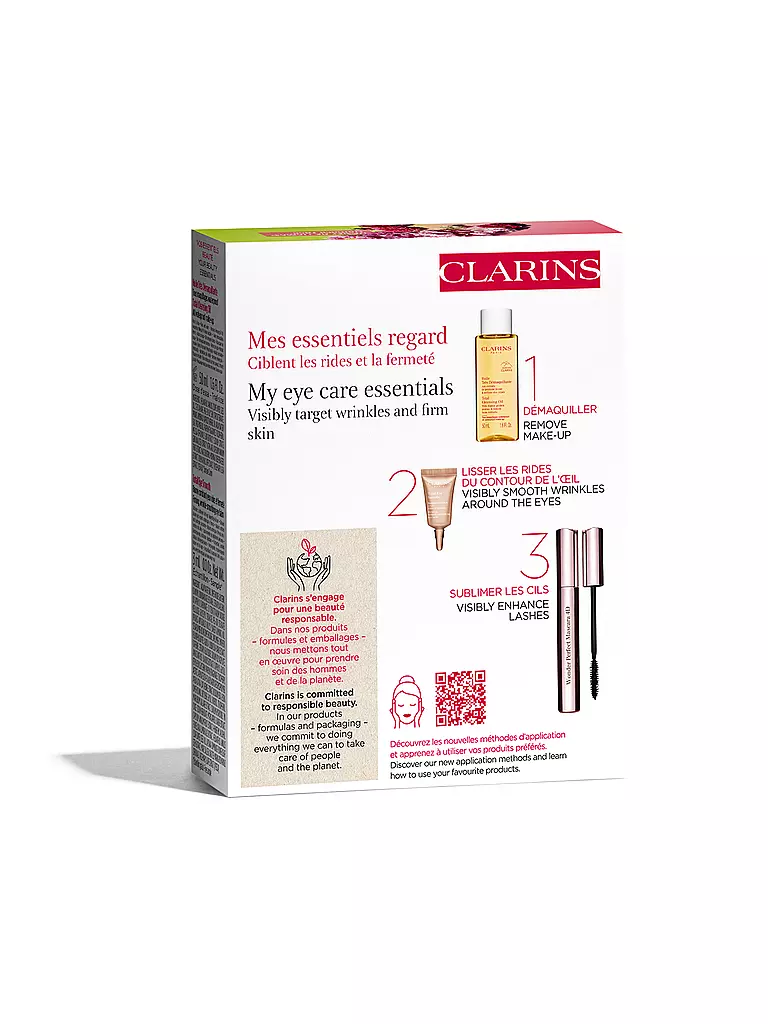 CLARINS | Geschenkset - Wonder Perfect 4D Mascara Set 50ml / 8ml / 3ml / 0,9ml | Senza colore