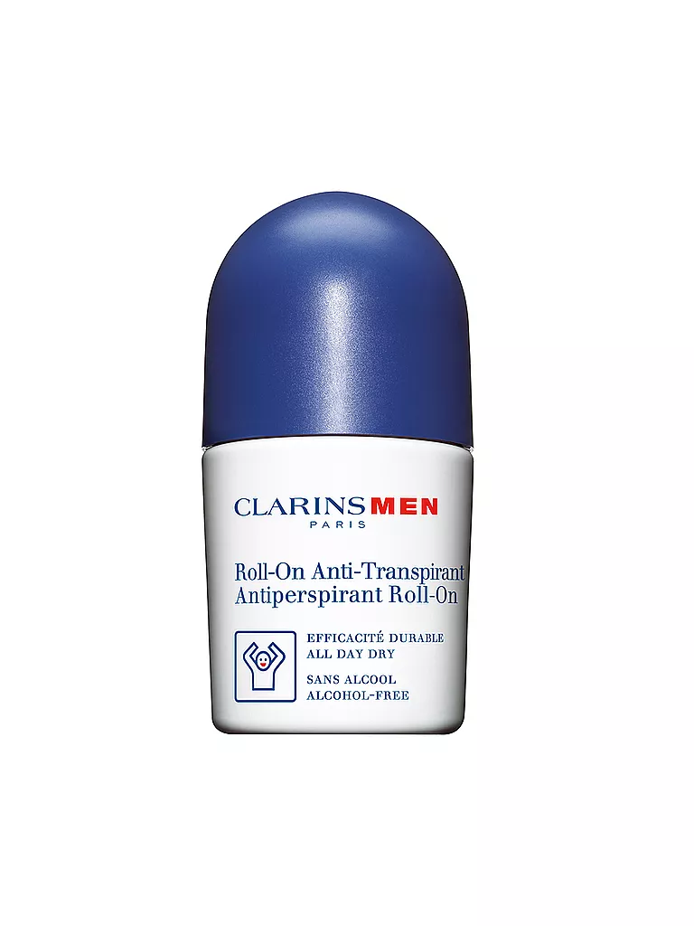 CLARINS | Men - Antiperspirant Déo Roll on - Anti-Perspirant, senza alcool 50ml | Senza colore