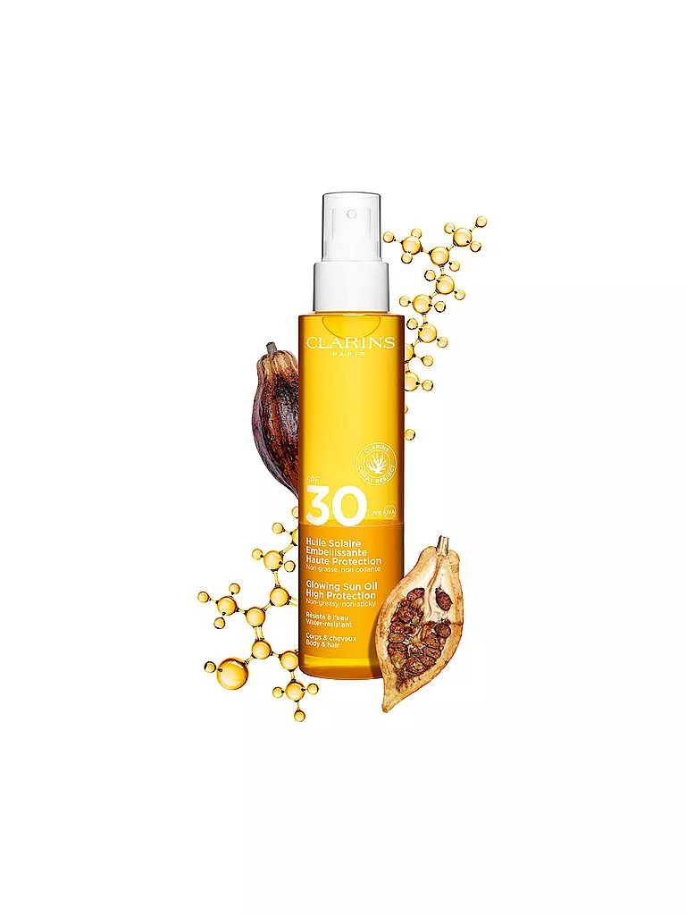 CLARINS | Protezione solare - Huile Solaire Embellissante Haute Protection SPF 30 150ml | Senza colore