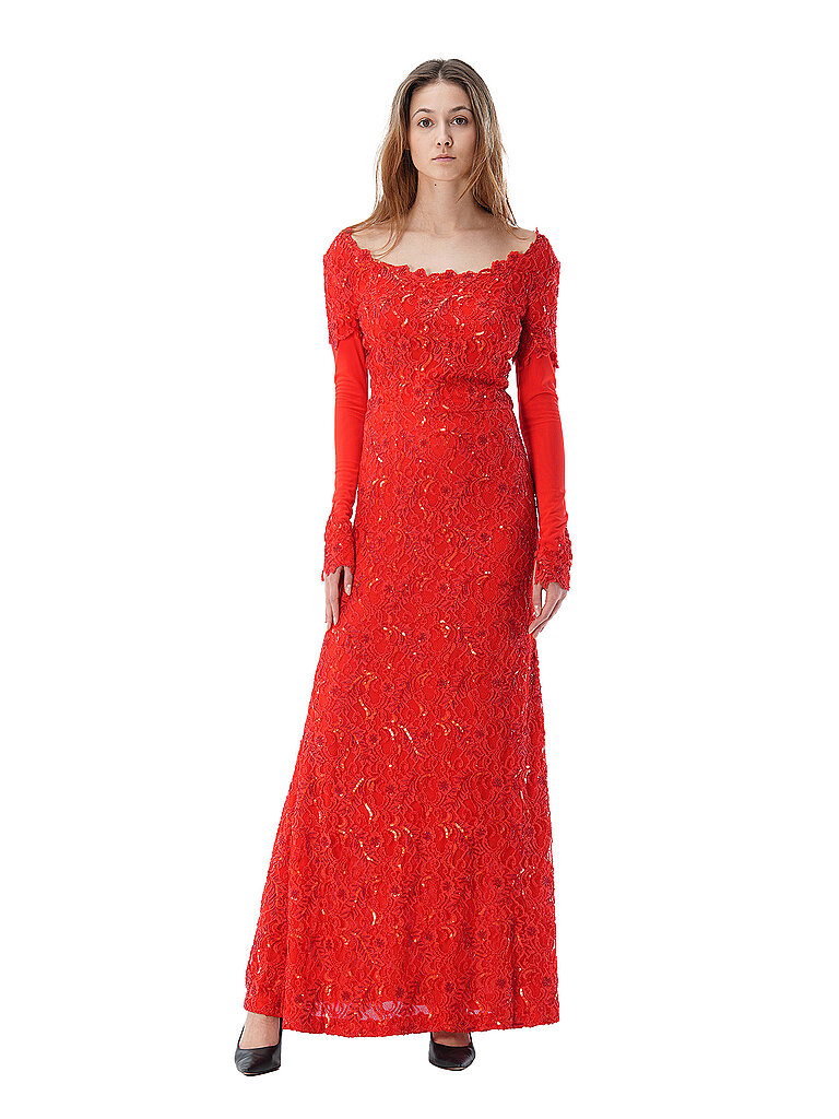 Claus Tyler Abendkleid rosso 36