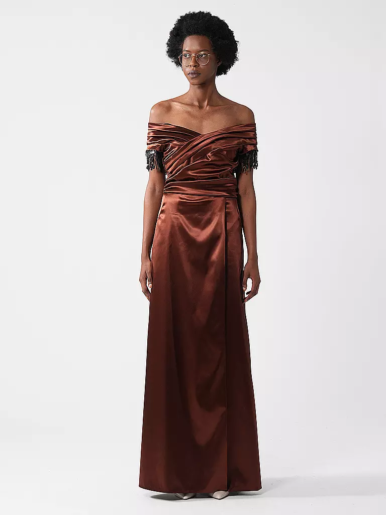 CLAUS TYLER | Abendkleid | Marrone chiaro