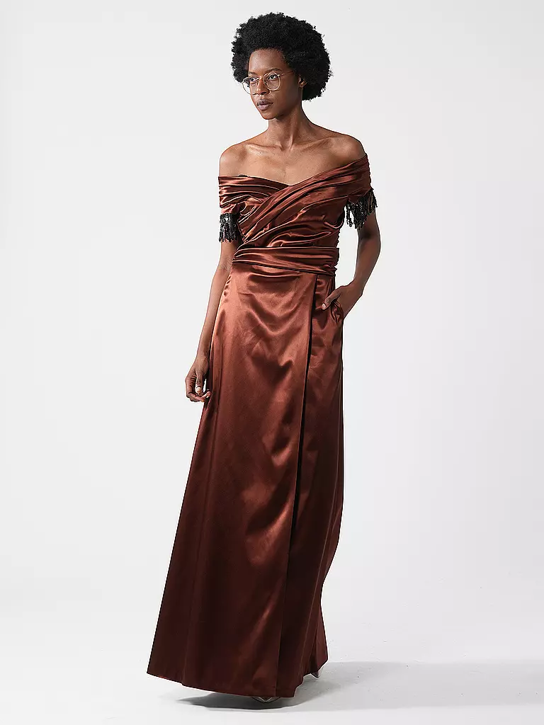 CLAUS TYLER | Abendkleid | Marrone chiaro