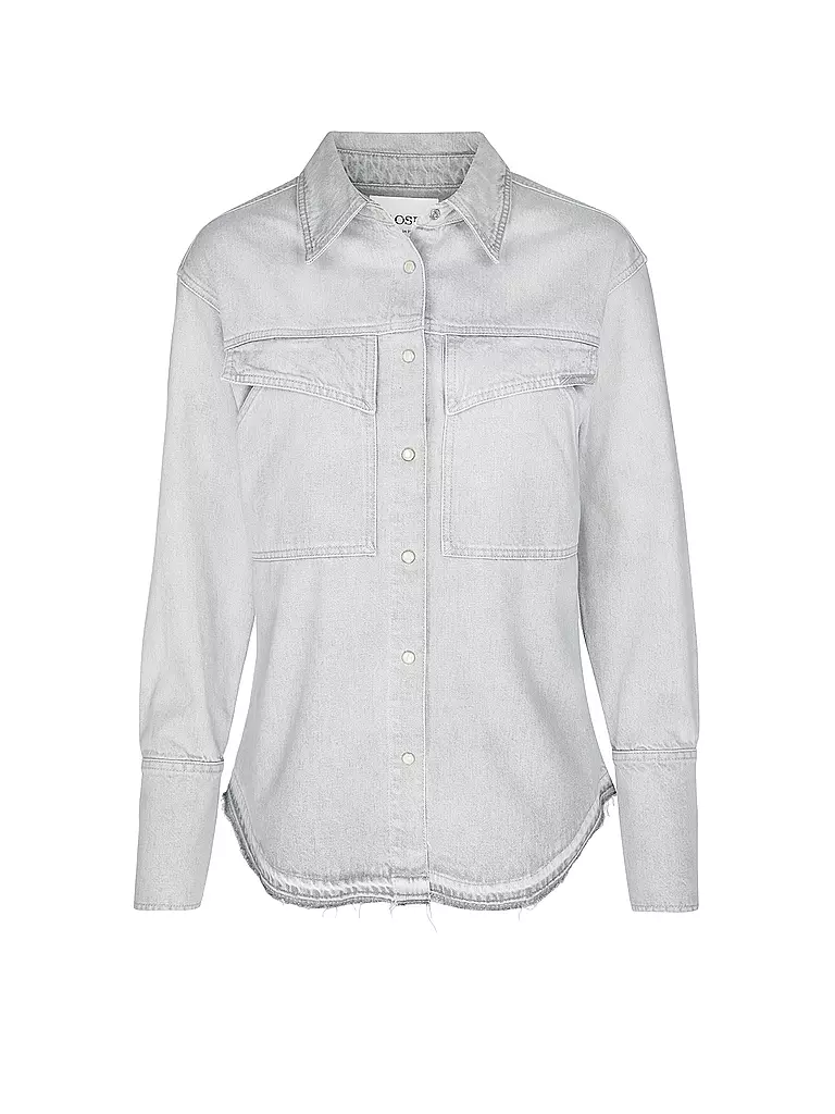 CLOSED | Jeansbluse | Grigio chiaro