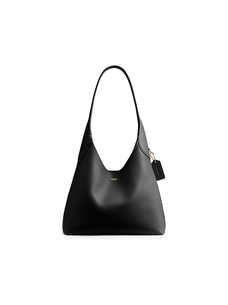 Borsa in pelle - Hobo Bag BROOKLYN 28 nero