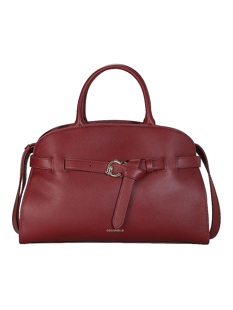 COCCINELLE | Borsa in pelle - Borsa a mano COCCINELLESABINE | Rosso scuro