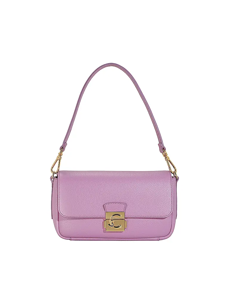 COCCINELLE | Borsa in pelle - Borsa a spalla C-ME LOCK Medium | Fucsia