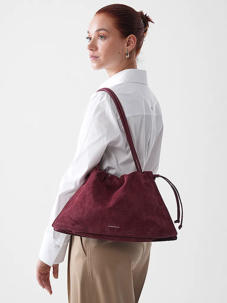 COCCINELLE | Borsa in pelle - Borsa a spalla COCCINELLEDULSE | Rosso scuro