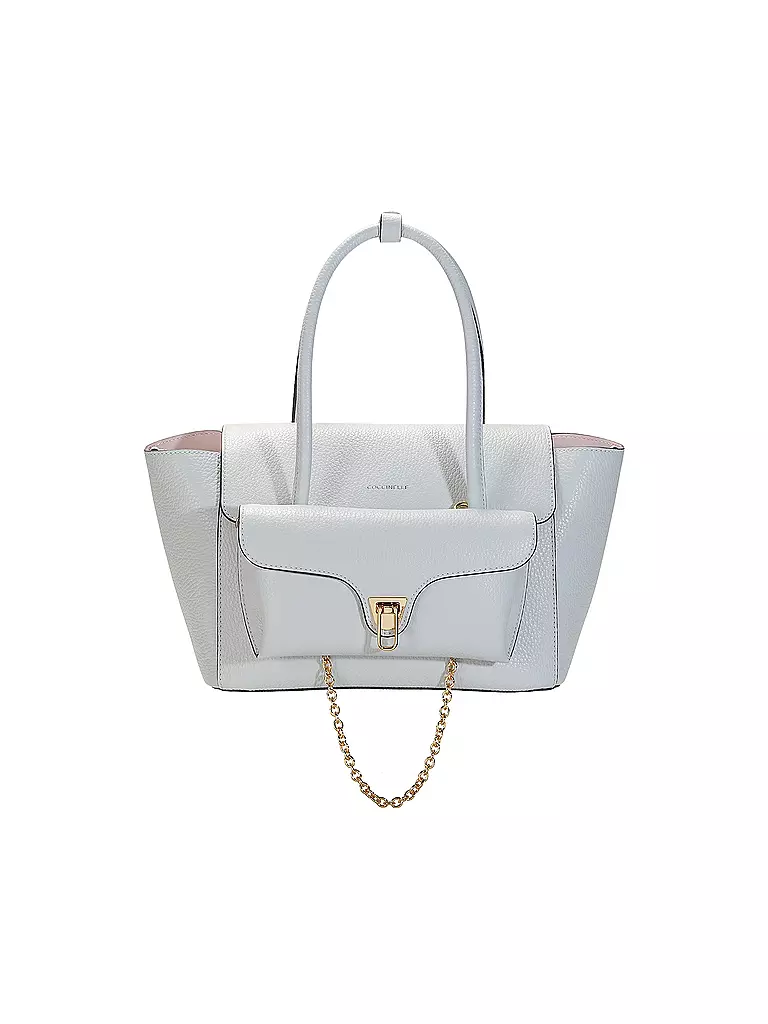 COCCINELLE | Borsa in pelle - Shopper DOBBLE BEAT | Blu chiaro