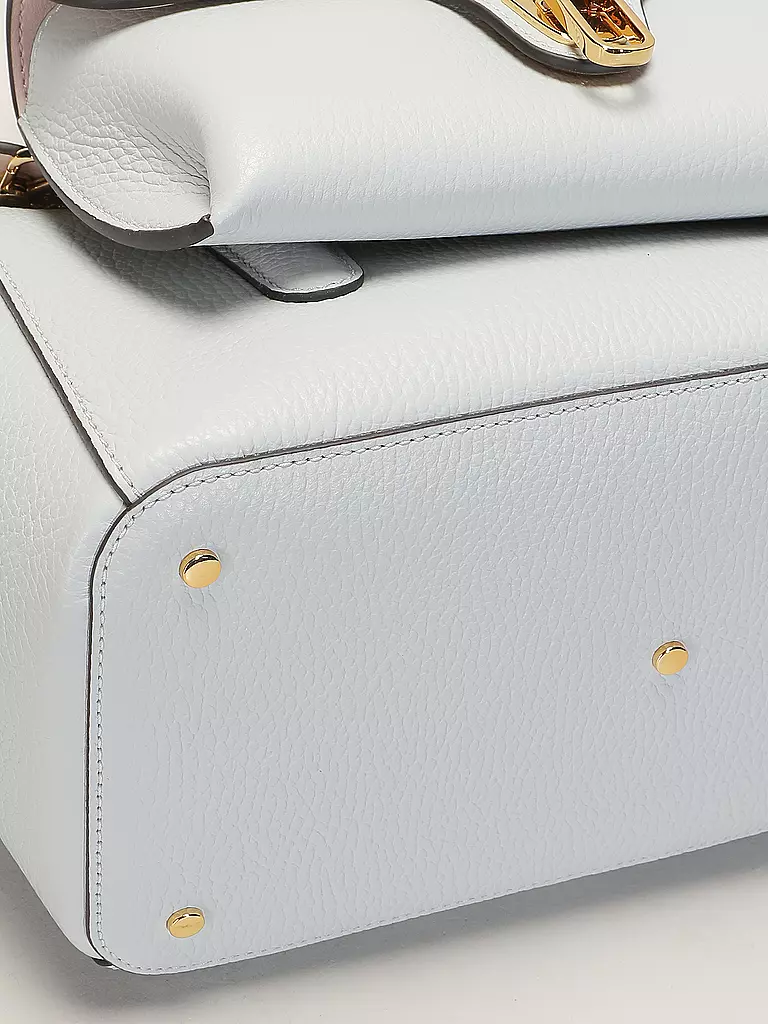 COCCINELLE | Borsa in pelle - Shopper DOBBLE BEAT | Blu chiaro