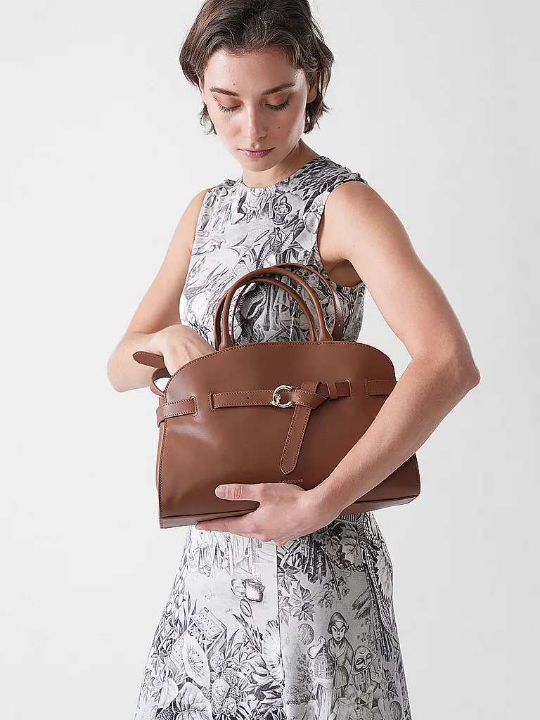 COCCINELLE | Ledertasche - Henkeltasche COCCINELLESABINE | Marrone