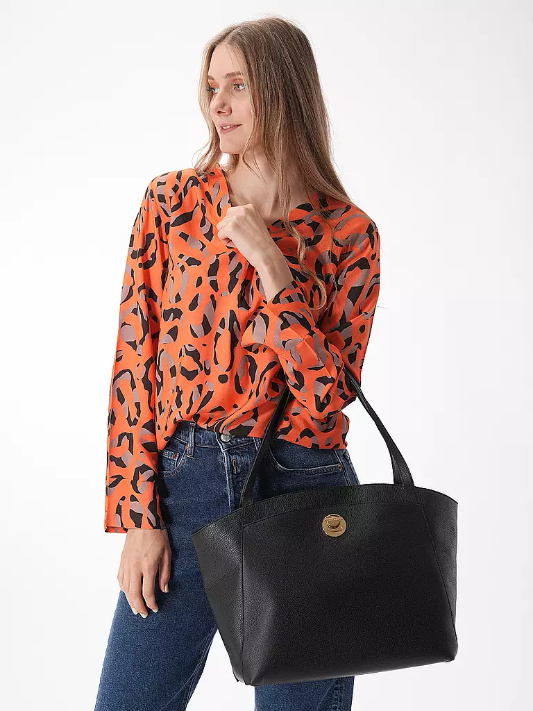 COCCINELLE | Ledertasche - Shopper LIYA  | Nero