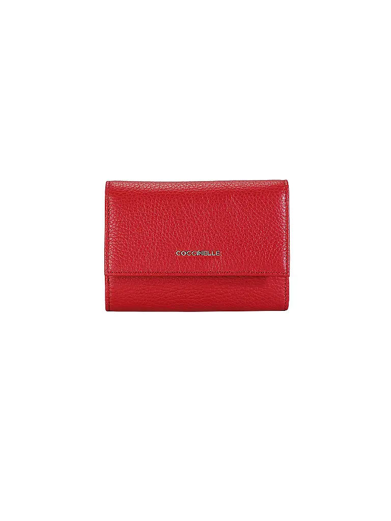 COCCINELLE | Nome prodotto: Portafoglio METALLIC SOFT
Marca: COCCINELLE
Colore: rosso
Categorie: Moda, Donna

Materiale: Pelle
Motivo: Tinta unita
Dettagli: Logo | Rosso