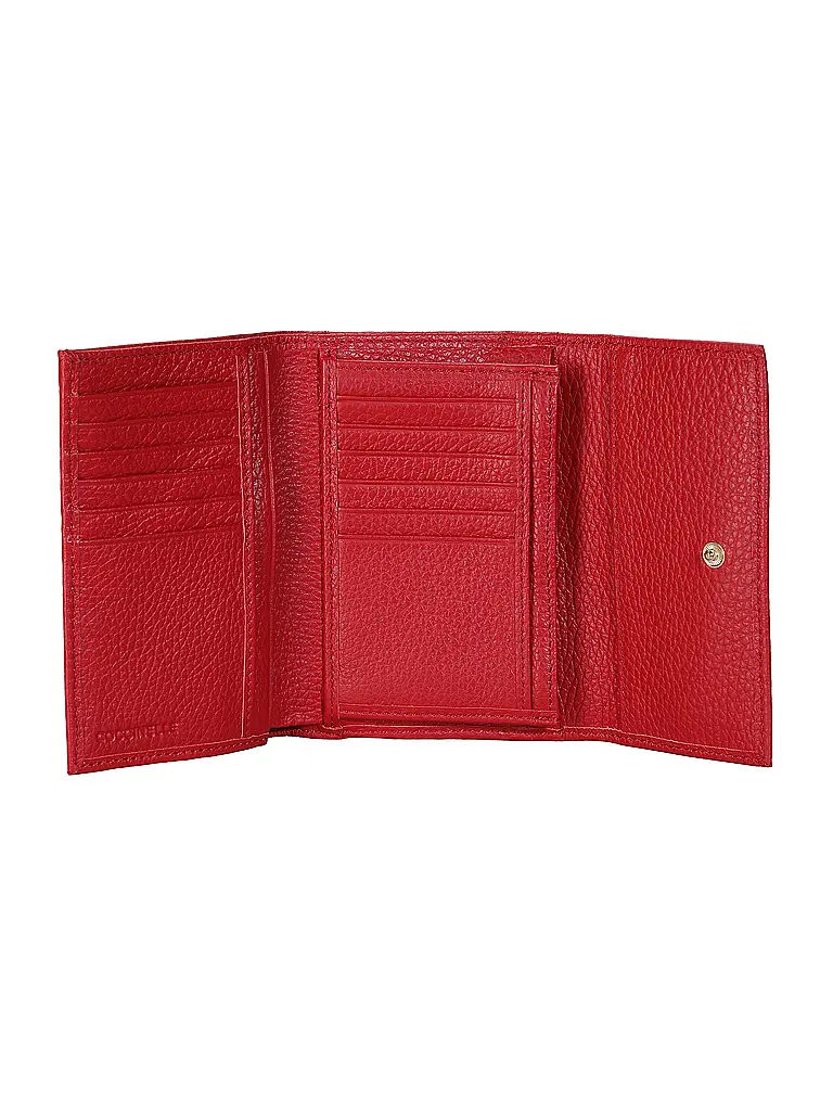 COCCINELLE | Nome prodotto: Portafoglio METALLIC SOFT
Marca: COCCINELLE
Colore: rosso
Categorie: Moda, Donna

Materiale: Pelle
Motivo: Tinta unita
Dettagli: Logo | Rosso