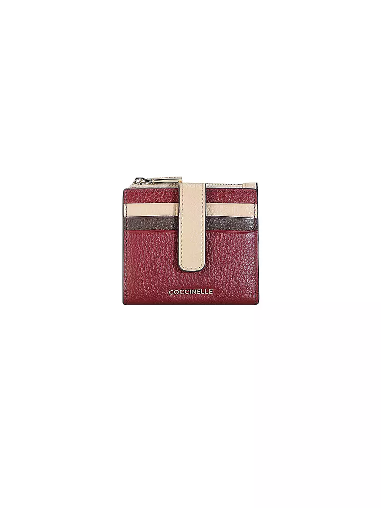 COCCINELLE | Portafoglio METALLIC TRICOLOR | Rosso scuro