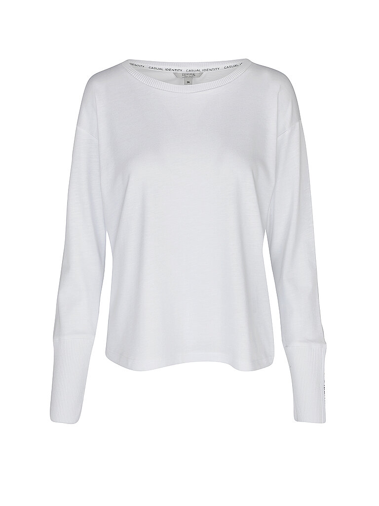 Maglietta a maniche lunghe bianco 44